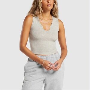 Gymshark Cotton Cami Tank 2 (Dark Grey & Light Grey)